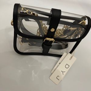 Gold chain over the shoulder cross body small purse